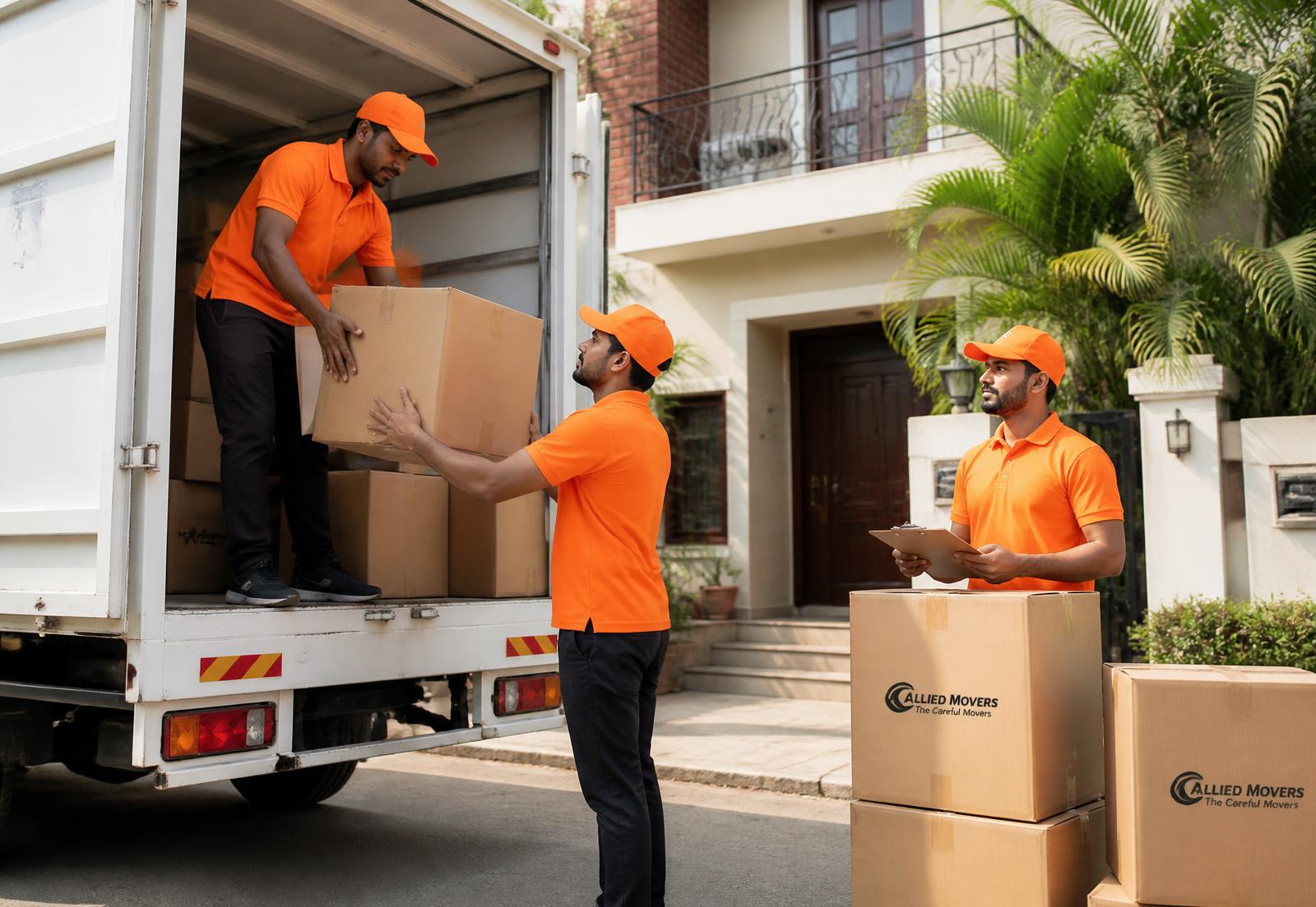 Apna Packers crew packing household goods for a house shift in Patna